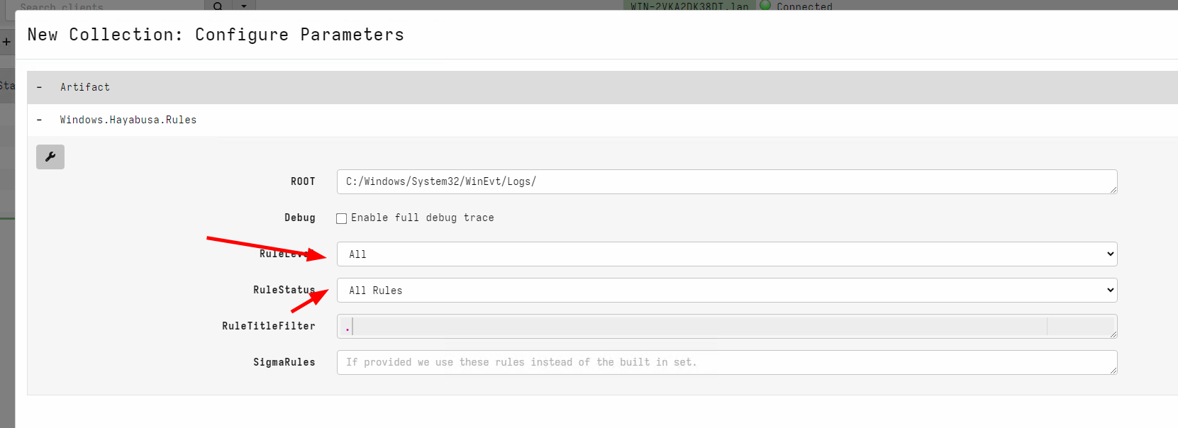 Collecting the sigma artifact