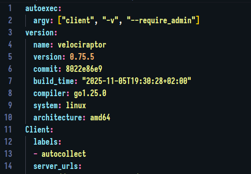 The config file should look something like this
